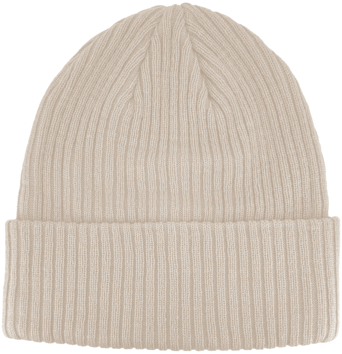Zapped Headwear Knitted Cuff Beanie - Beige