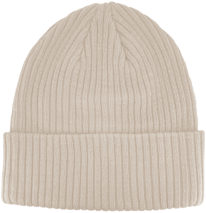 Zapped Headwear Knitted Cuff Beanie - Beige