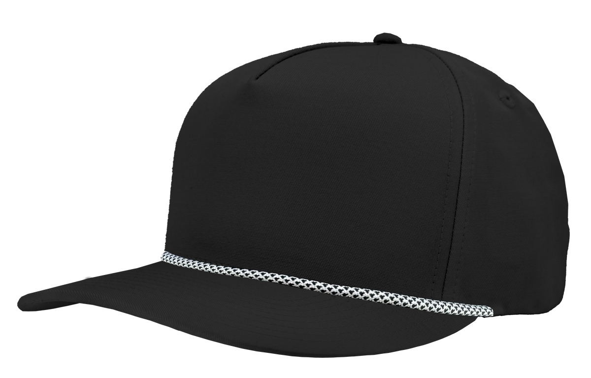 Zapped Headwear Patriot R+ Rope Hat - Black-White Teather rope