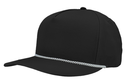 Zapped Headwear Patriot R+ Rope Hat - Black-White Teather rope