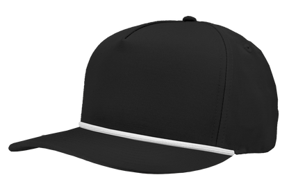 Zapped Headwear Patriot R+ Rope Hat - Black-white rope