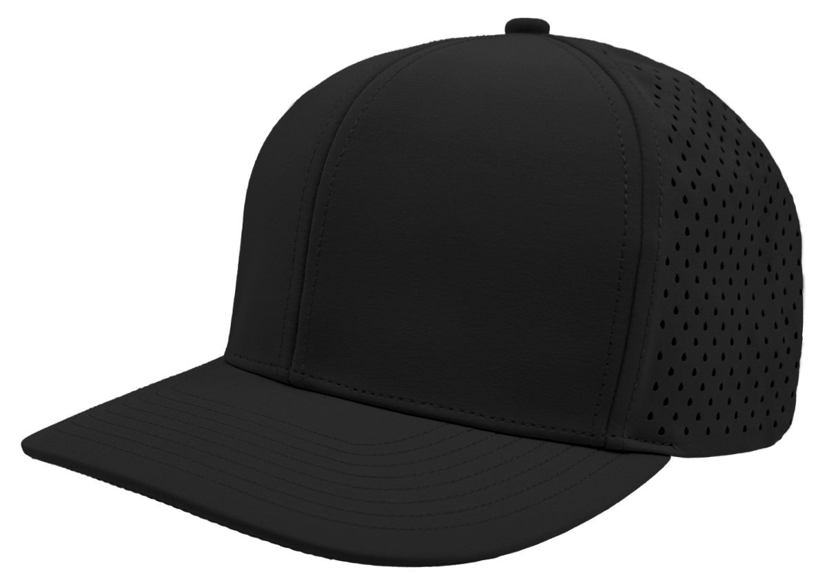 Zapped Headwear Bomber 6-Panel Hat - Black