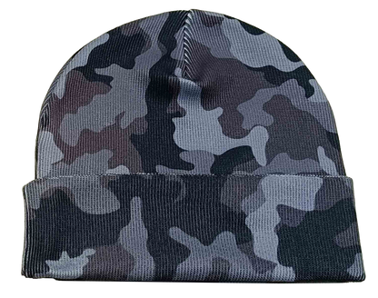 Zapped Headwear Pattern Cuff Beanie - Black cardinal Camo