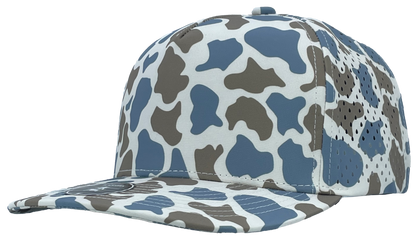 Zapped Headwear Blackhawk 5-Panel Hat - Blue Old School Camo