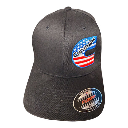 Cummins America FlexFit Hat – Premium Embroidered Diesel Cap - Shop Battle Born Clothing