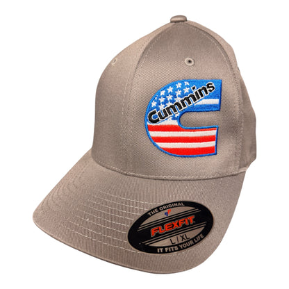 Cummins America FlexFit Hat – Premium Embroidered Diesel Cap - Shop Battle Born Clothing