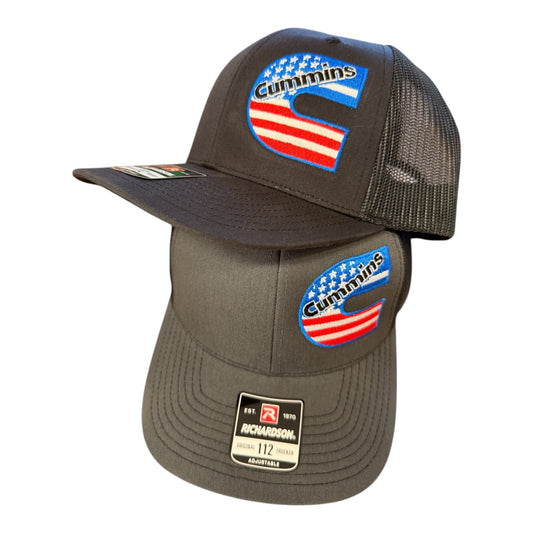 Cummins America Side - Logo Trucker Hat – Premium Richardson 112 - Shop Battle Born Clothing