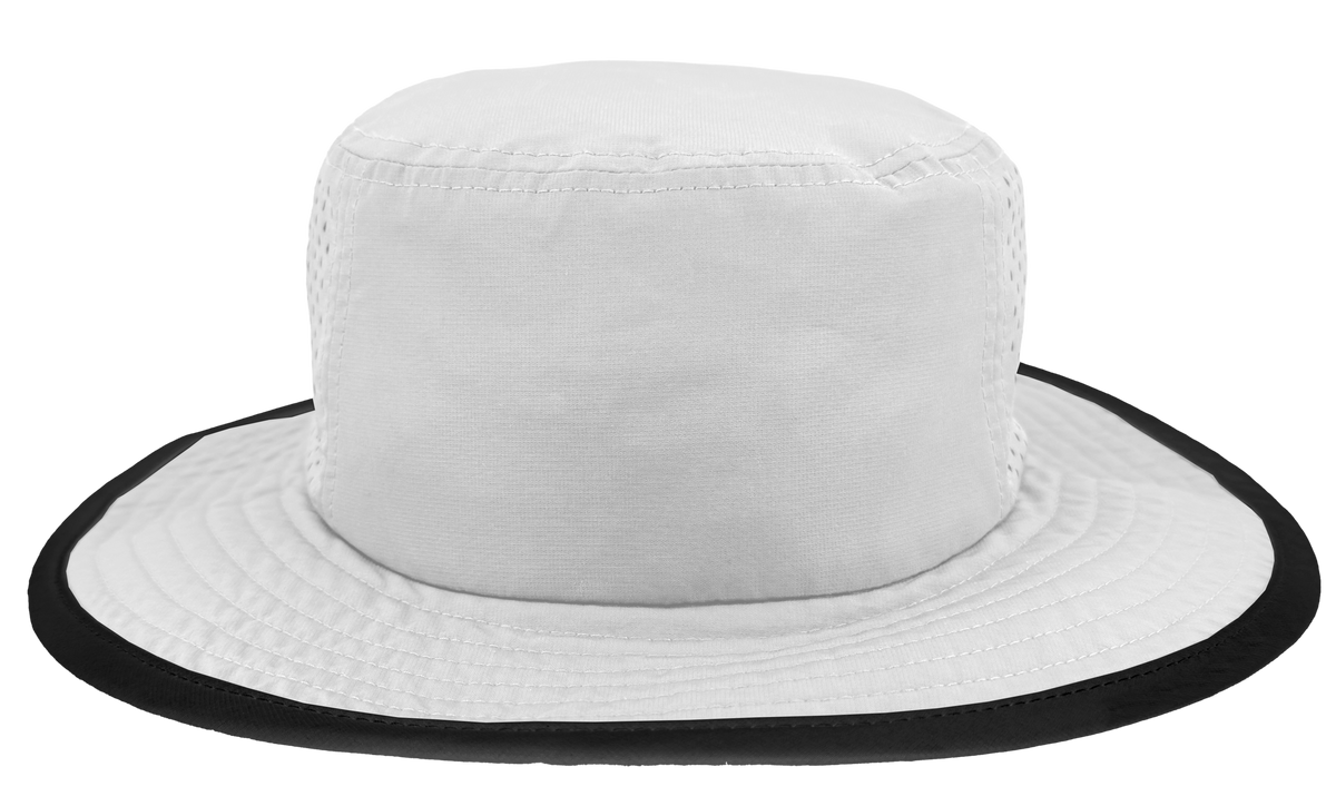 Zapped Headwear Ranger Perforated Boonie - Off White Black Piping