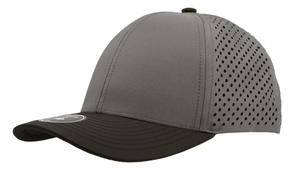 Zapped Headwear Apache 6-Panel Hat - Silver - Black bill