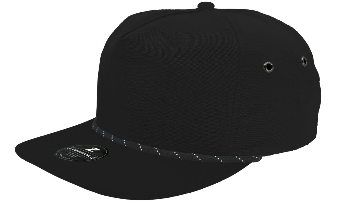 Zapped Headwear Commodore Rope Hat - Black - Twisted rope