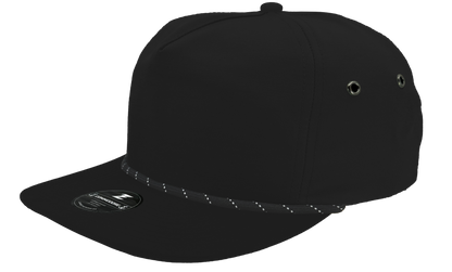 Zapped Headwear Commodore Rope Hat - Black - Twisted rope