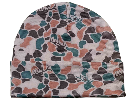 Zapped Headwear Pattern Cuff Beanie - Elk pebble camo