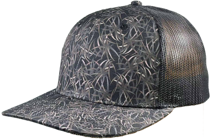 Zapped Headwear Warrior Trucker Hat - Wild Grass - Black