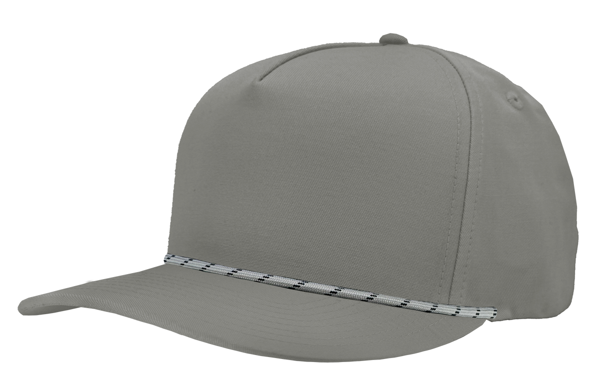 Zapped Headwear Patriot R+ Rope Hat - Grey-Grey twisted rope