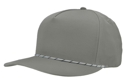 Zapped Headwear Patriot R+ Rope Hat - Grey-Grey twisted rope