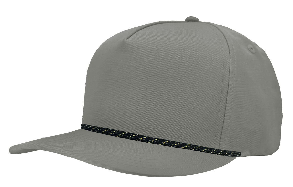 Zapped Headwear Patriot R+ Rope Hat - Grey-Black/khaki/grey twist rope