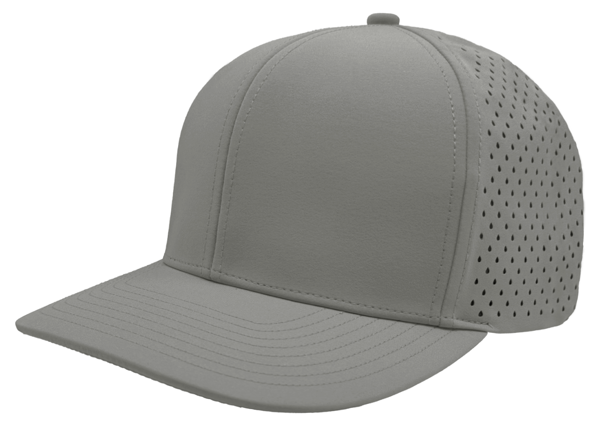 Zapped Headwear Bomber 6-Panel Hat - Grey