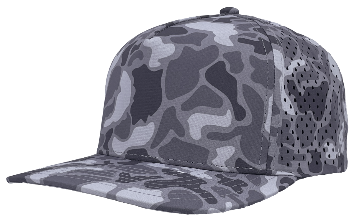 Zapped Headwear Blackhawk 5-Panel Hat - Grey Old school camo
