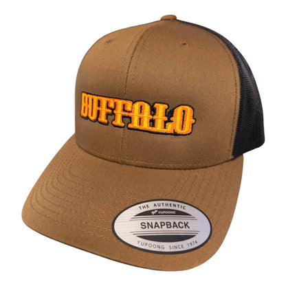Hit the Jackpot with the "Buffalo" Embroidered Trucker Hat - Shop Battle Born Clothing