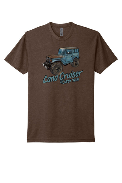 Land Cruiser 40 Series Patina T-Shirt | Vintage FJ40 Art | Battle Born Clothing - Shop Battle Born Clothing