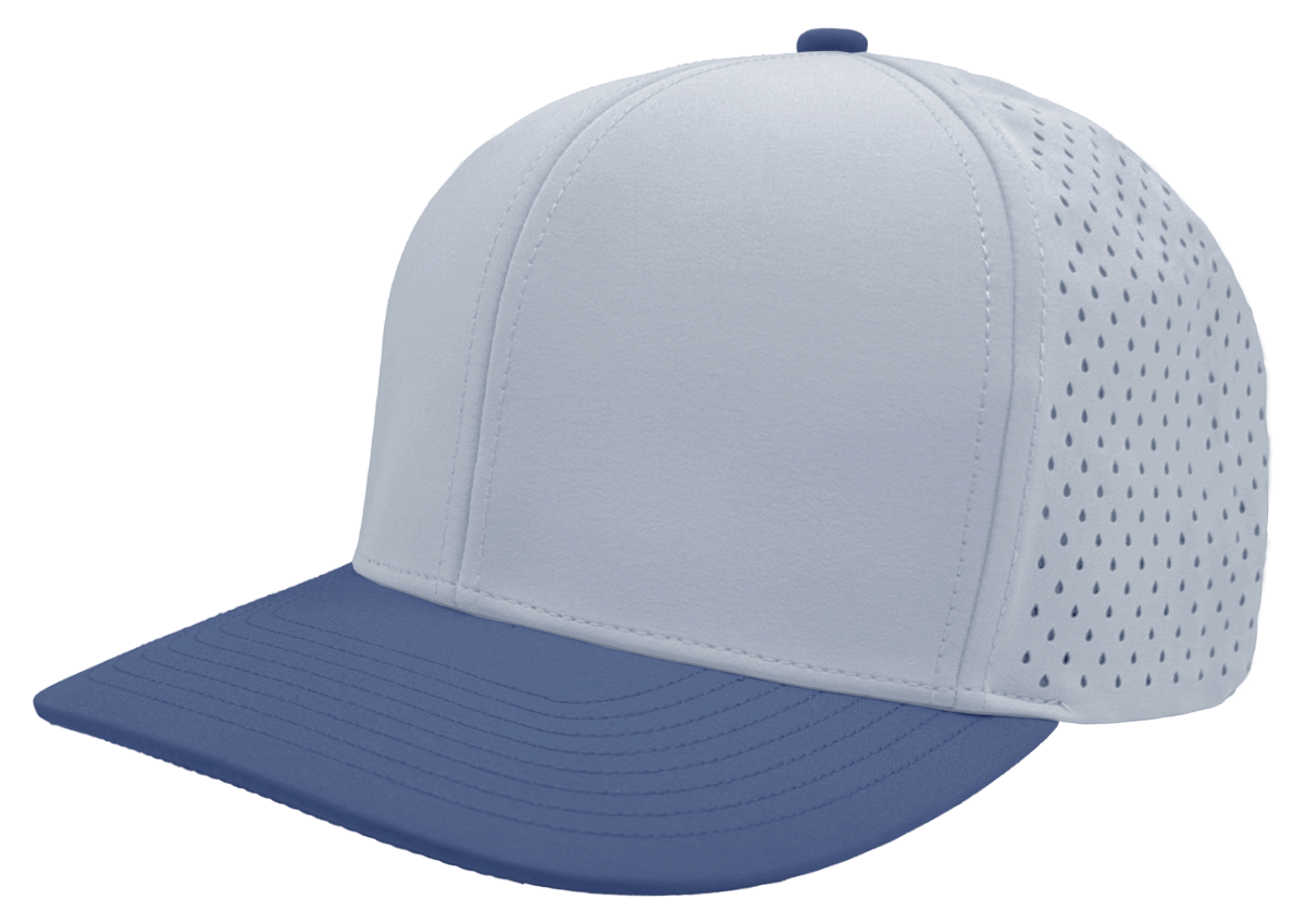 Zapped Headwear Bomber 6-Panel Hat - Light blue- Royal