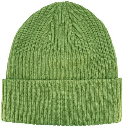 Zapped Headwear Knitted Cuff Beanie - Lime Green