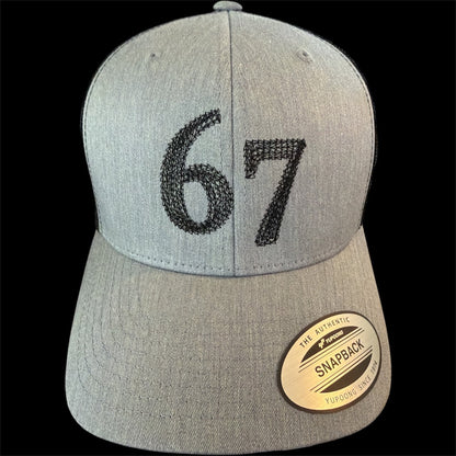 Luxury 67 Embroidered Trucker Hat by Battle Born Clothing - Shop Battle Born Clothing