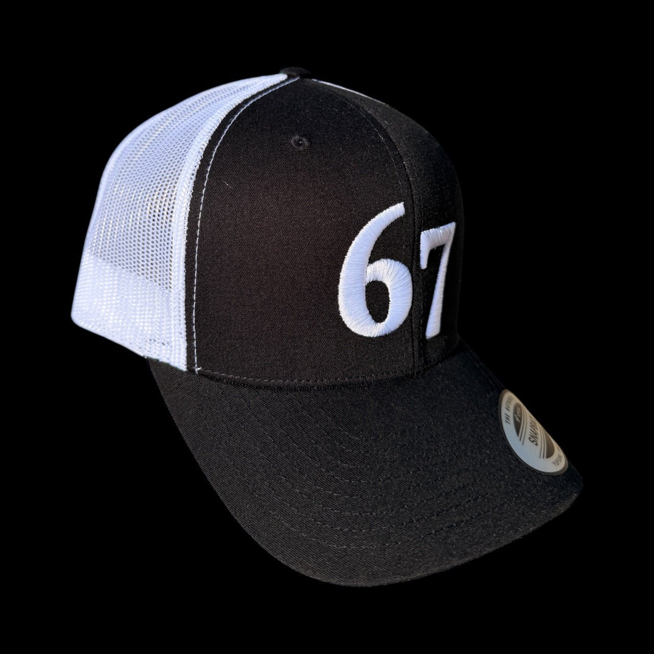 Luxury 67 Embroidered Trucker Hat by Battle Born Clothing - Shop Battle Born Clothing