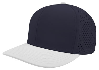 Zapped Headwear Bomber 6-Panel Hat - Navy-White