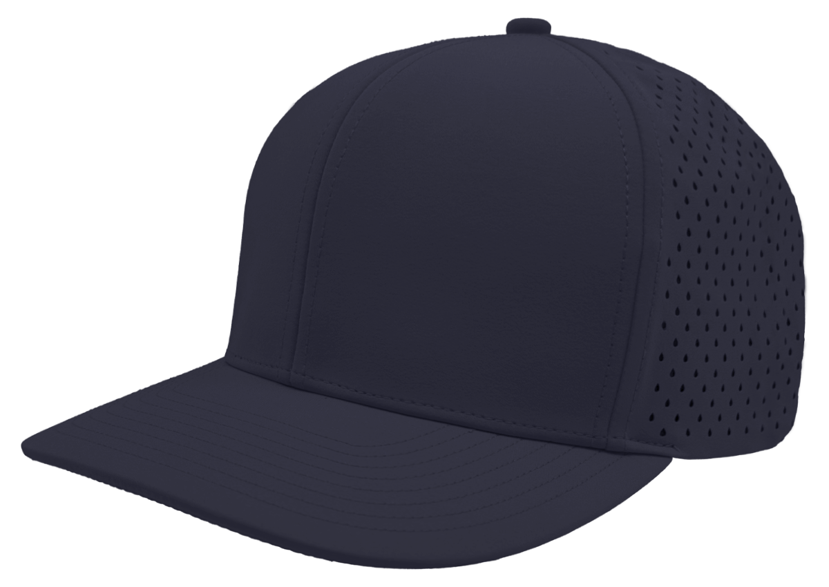 Zapped Headwear Bomber 6-Panel Hat - Navy