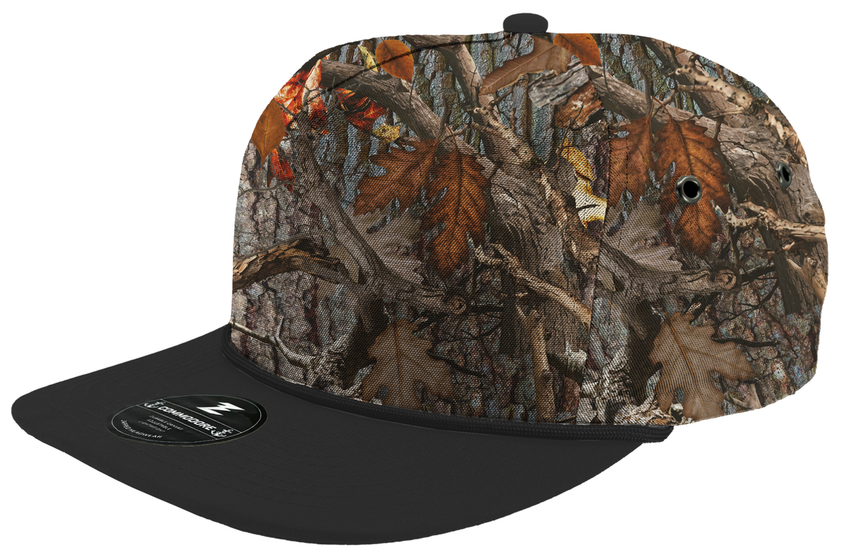 Zapped Headwear Commodore Rope Hat - Oak Camo-Black Rope