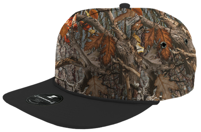 Zapped Headwear Commodore Rope Hat - Oak Camo-Black Rope