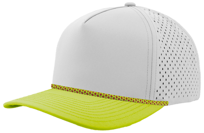 Zapped Headwear Blackhawk R+ Rope Hat - Off white-Mellow Green bill-Green/Red Chainlink
