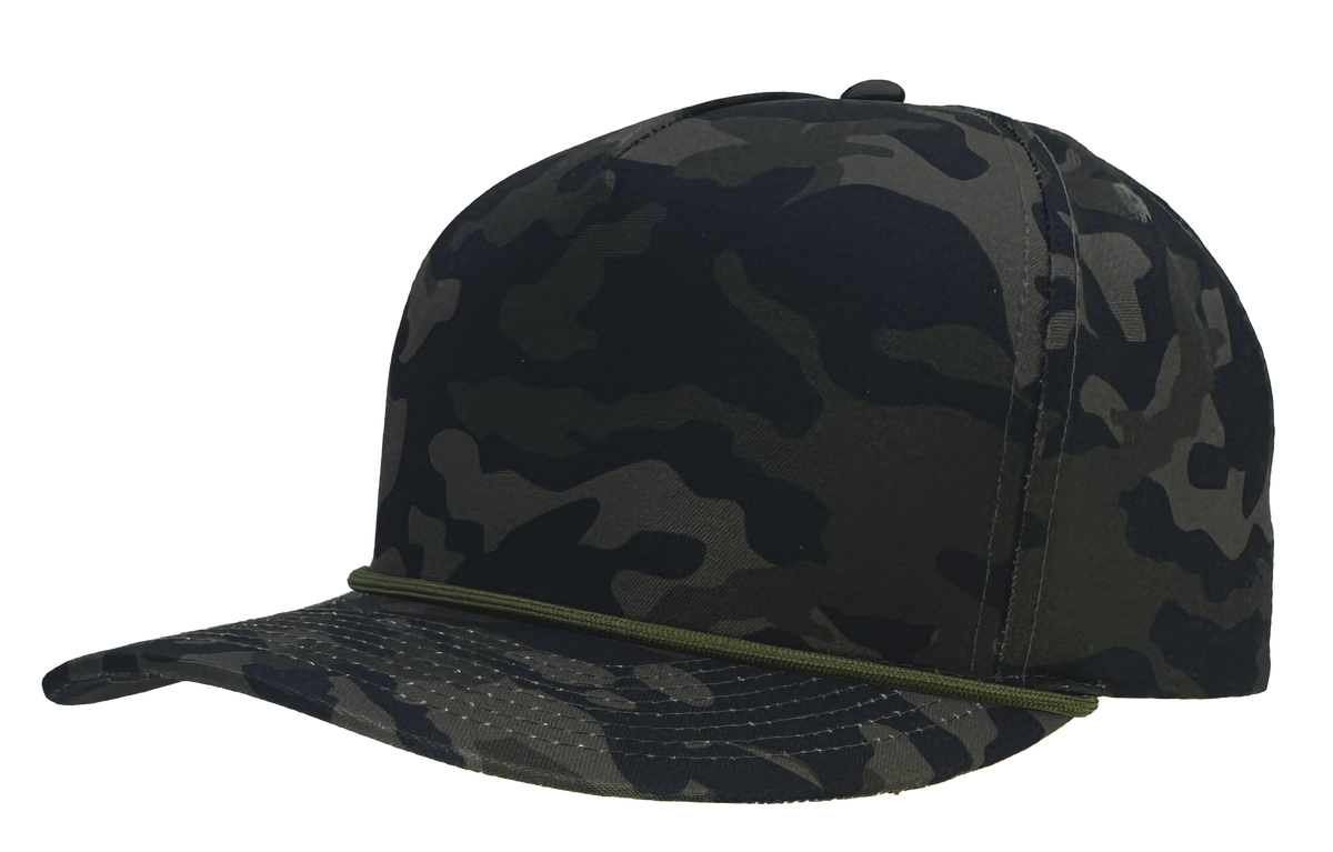 Zapped Headwear Patriot R+ Rope Hat - Olive camo-Olive rope