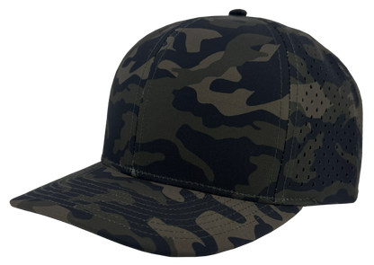 Zapped Headwear Bomber 6-Panel Hat - Olive Camo
