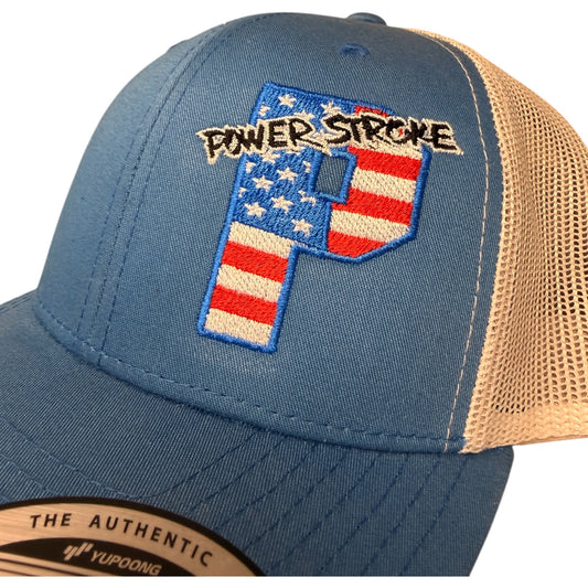 Power Stroke USA Trucker Hat | Premium Diesel Enthusiast Snapback - Shop Battle Born Clothing