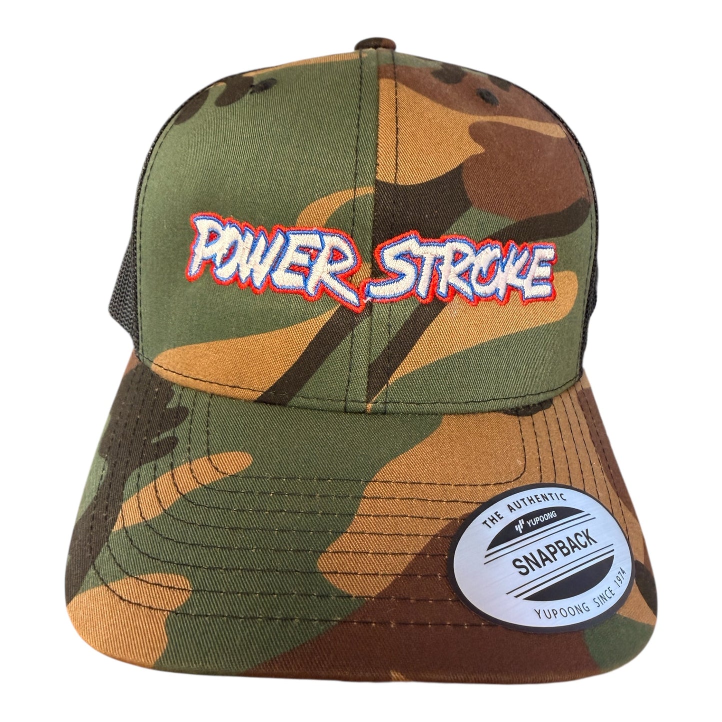 Powerstroke Trucker Hat - Ford Diesel Inspired Snapback Cap for Powerstroke Enthusiasts - Shop Battle Born Clothing