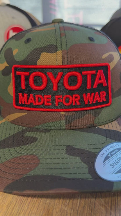 Toyota Made For War 3D Puff Trucker Hat