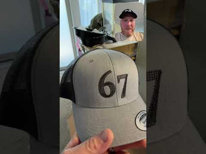 Luxury 67 Embroidered Trucker Hat by Battle Born Clothing