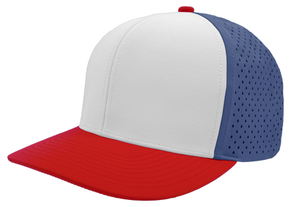 Zapped Headwear Bomber 6-Panel Hat - Red-White-Blue