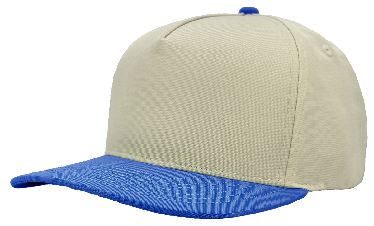 Zapped Headwear Patriot Canvas Hat - Vintage White/ Royal Blue