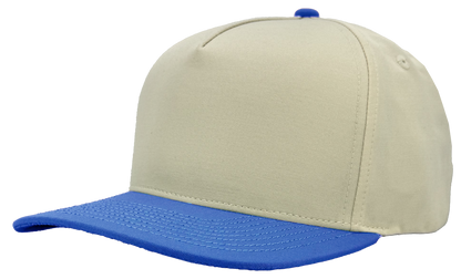 Zapped Headwear Patriot Canvas Hat - Vintage White/ Royal Blue