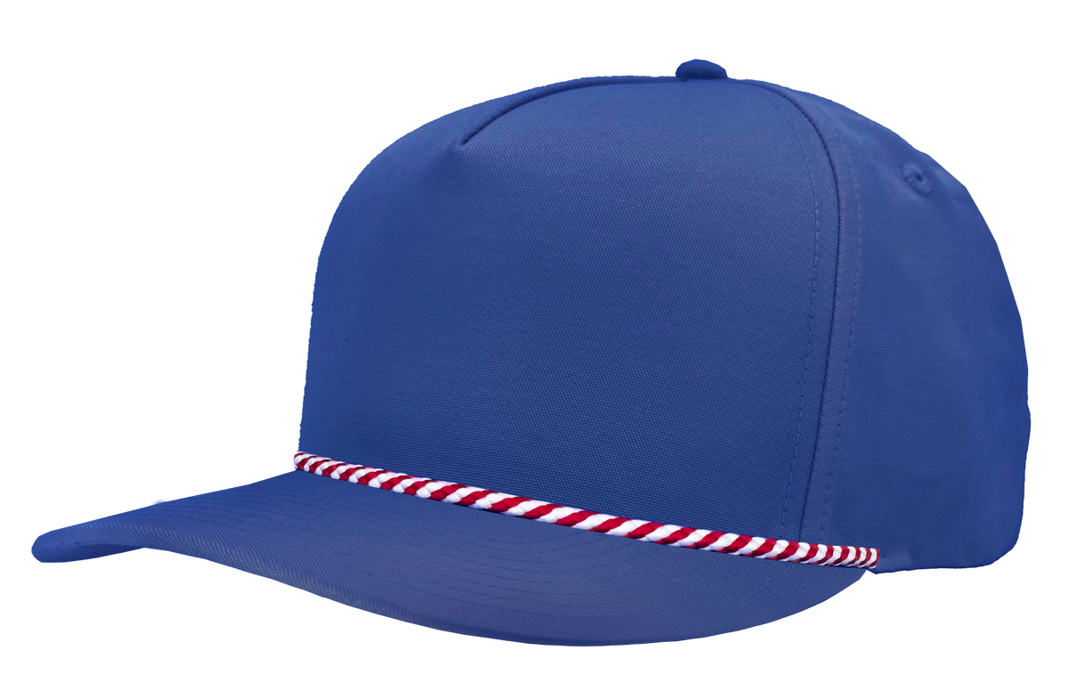 Zapped Headwear Patriot R+ Rope Hat - Royal-Red/white twisted rope