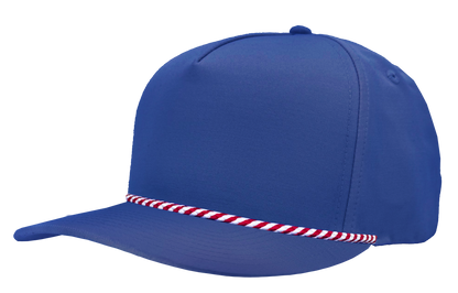 Zapped Headwear Patriot R+ Rope Hat - Royal-Red/white twisted rope