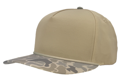 Zapped Headwear Patriot R+ Rope Hat - Khaki/Desert Old School Camo bill-Desert rope