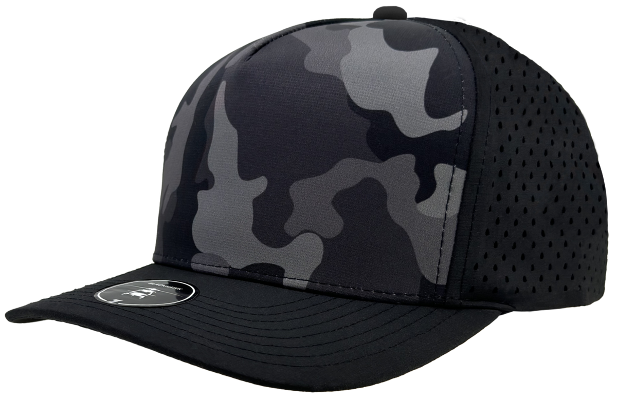 Zapped Headwear Blackhawk 5-Panel Hat - Black Camo
