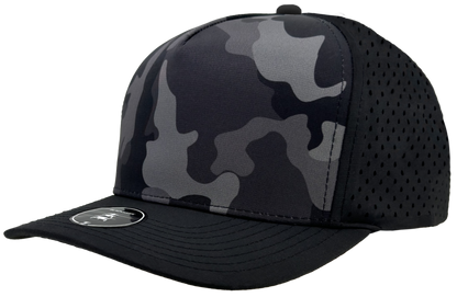 Zapped Headwear Blackhawk 5-Panel Hat - Black Camo