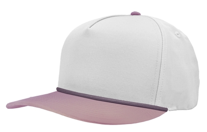 Zapped Headwear Patriot R+ Rope Hat - Vintage white/Lilac brim-Lilac rope