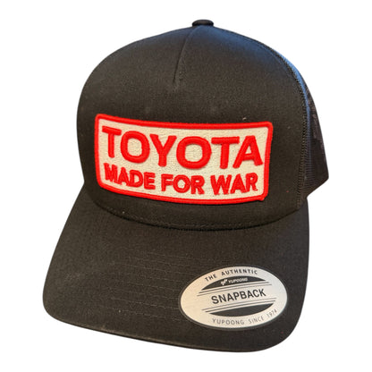 Toyota Made For War 3D Puff Trucker Hat - Shop Battle Born Clothing