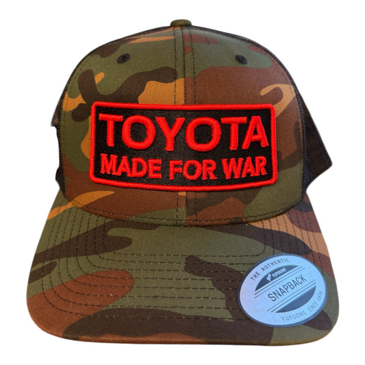 Toyota Made For War 3D Puff Trucker Hat - Shop Battle Born Clothing